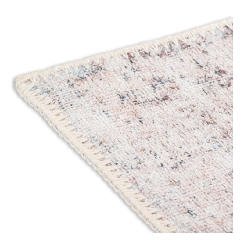 crown and birch aria spill proof washable rug beige multi corner