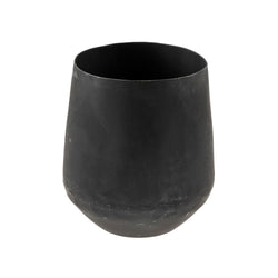 crown and birch bodie vase matte black small front