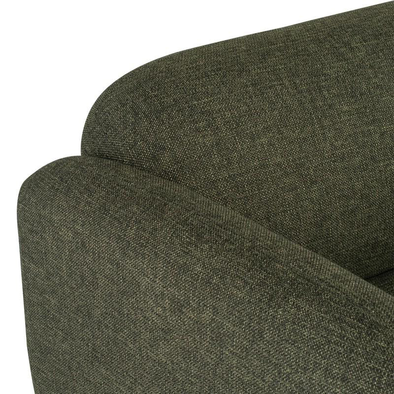 crown and birch boston occasional chair hunter green tweed detail