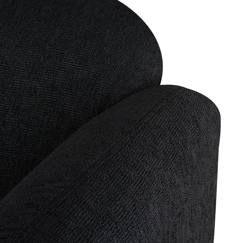 crown and birch boston sofa activated charcoal detail