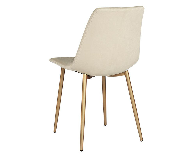 crown and birch dorian dining chair linen back