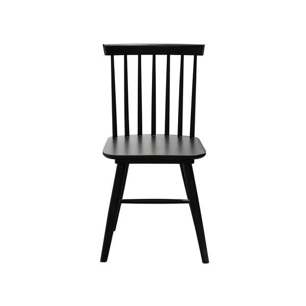 crown and birch eatons dining chair black front