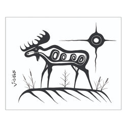 crown and birch kevin belmore moose canvas wrap front