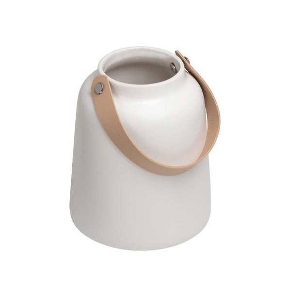 crown and birch lido ceramic vase 6 inch angle