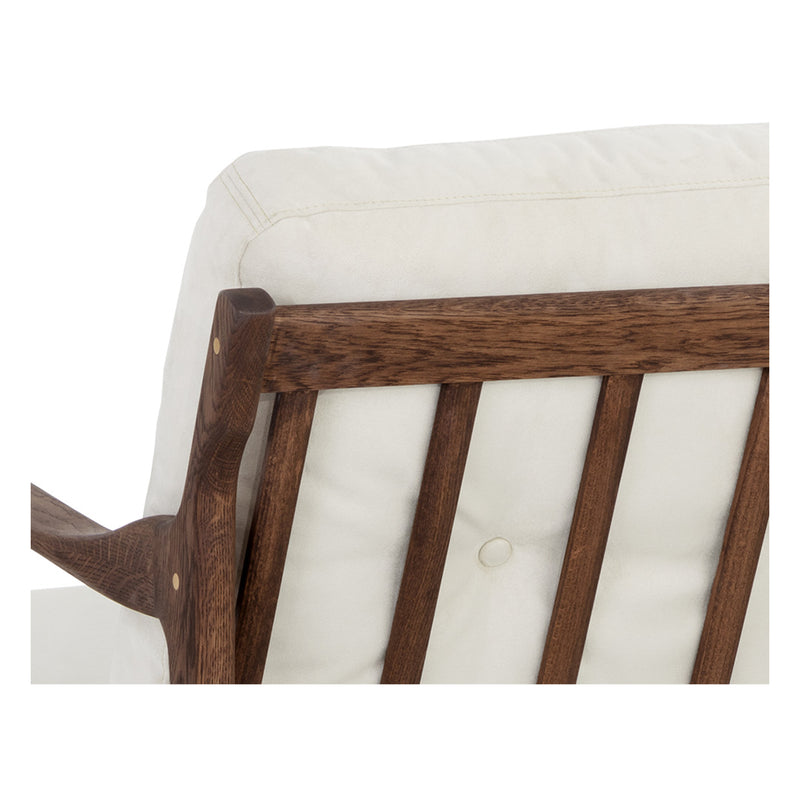 crown and birch millie occasional chair vienna cream back detail