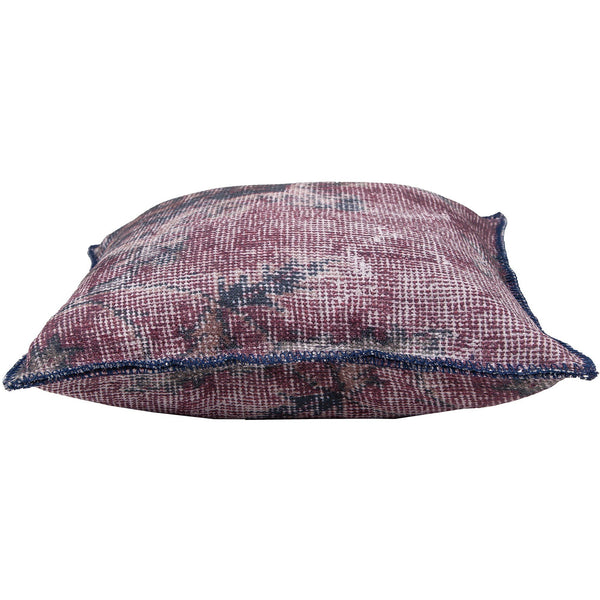 crown and birch mooney burgundy textured pillow side
