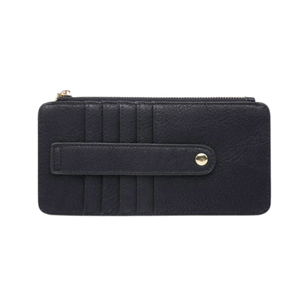 crown and birch siage card holder black front