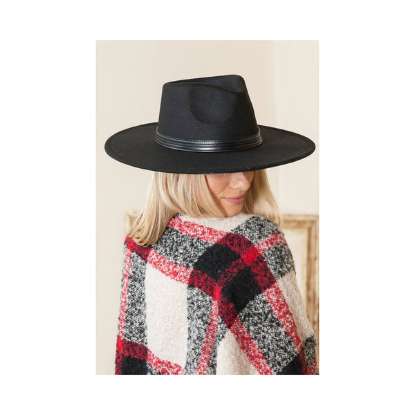 Wide Brim Hat  Black – Crown and Birch