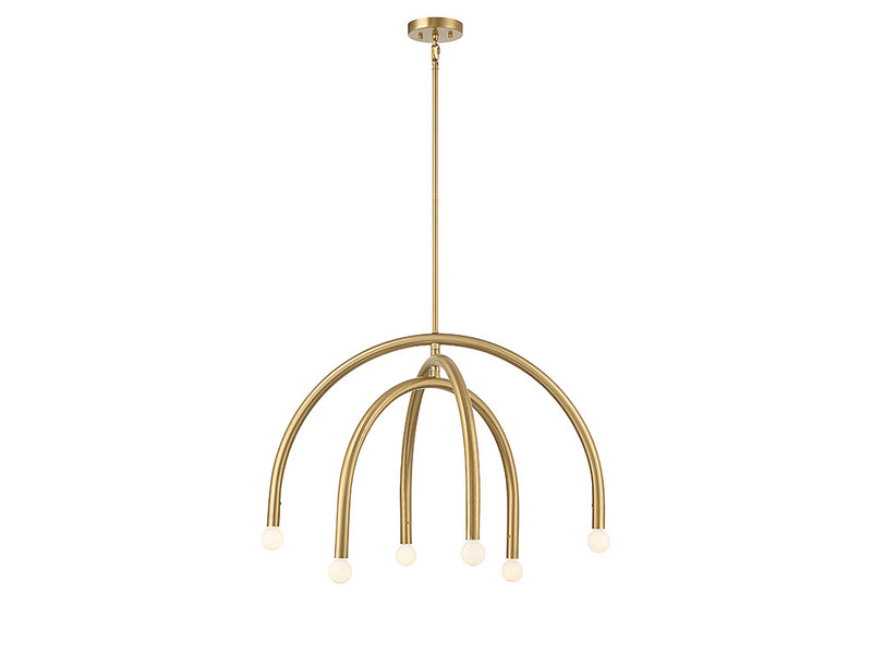 Spider Chandelier | Natural Brass