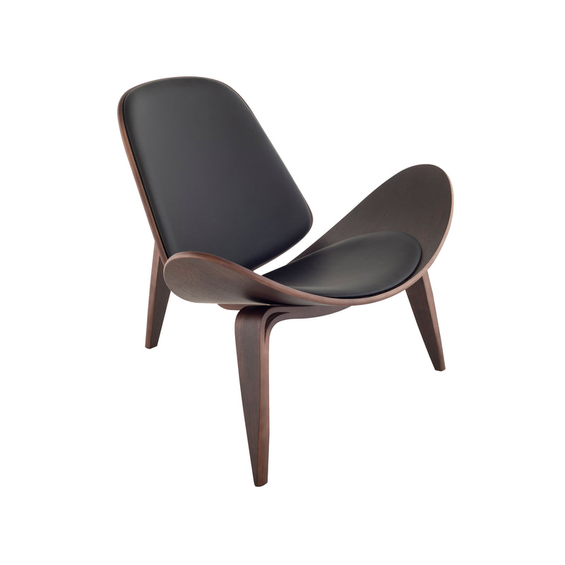 crown and birch adrik nuevo occasional chair black natural front angle