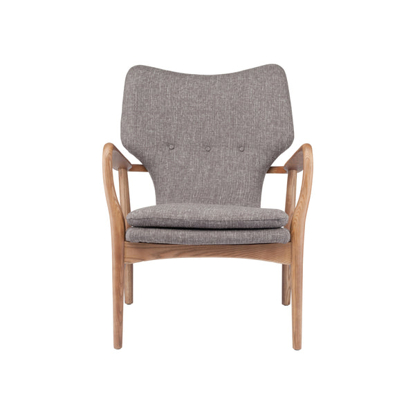 Rosslyn Occasional Chair | Medium Grey Tweed