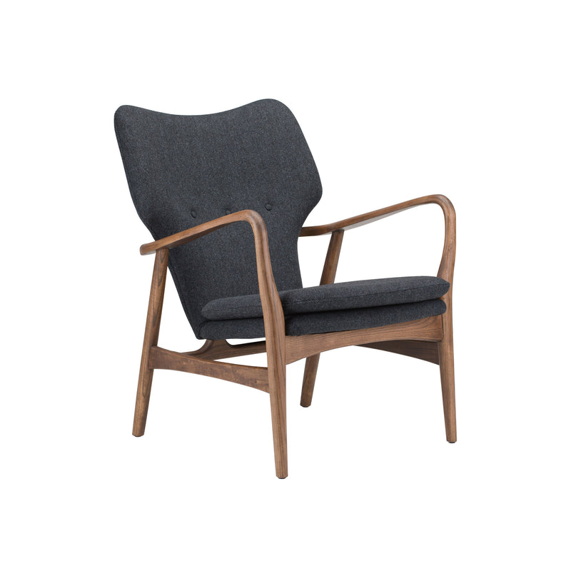 Rosslyn Occasional Chair | Dark Grey Tweed