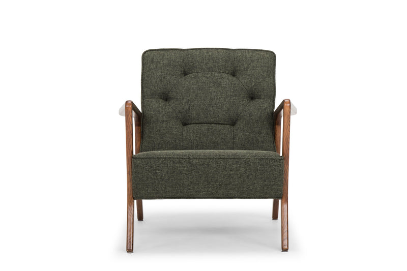 Jacquie Occasional Chair | Hunter Green Tweed