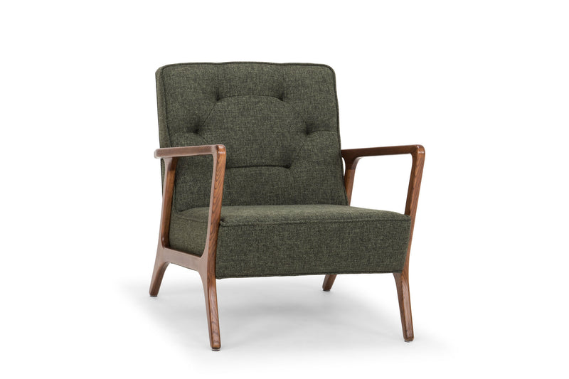 Jacquie Occasional Chair | Hunter Green Tweed