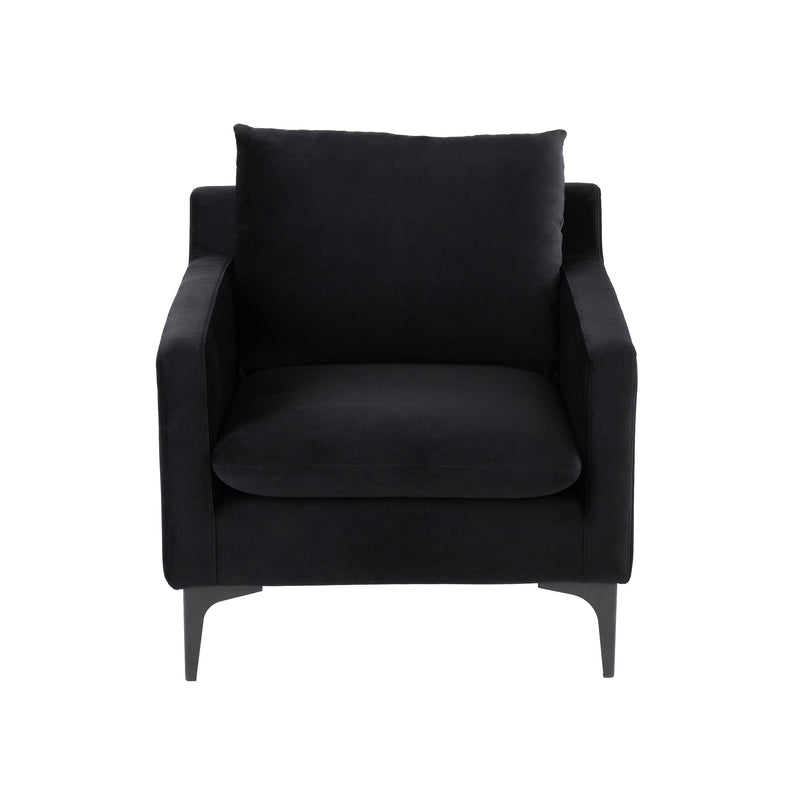 Brigitte Occasional Chair | Black / Black Legs