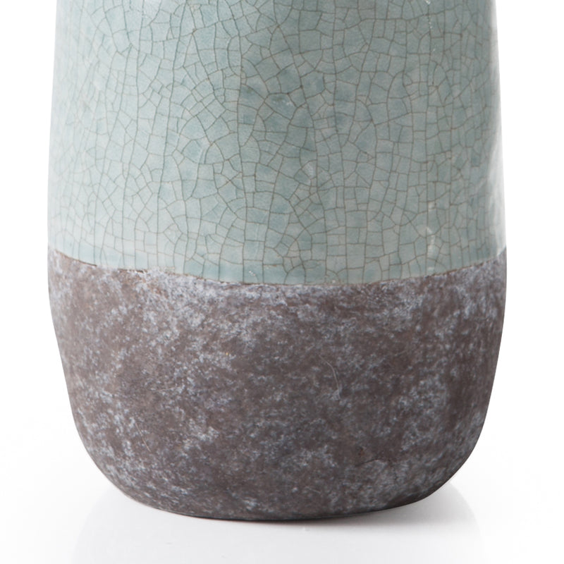 crown and birch corsica ceramic crackle vase blue torre and tagus detail