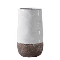 crown and birch corsica ceramic crackle vase white torre and tagus front