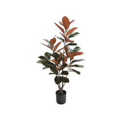 crown and birch 3' faux magnolia red green front