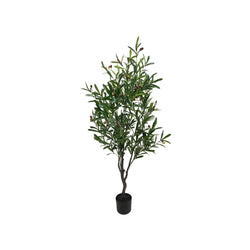 crown and birch 4' faux olive tree front