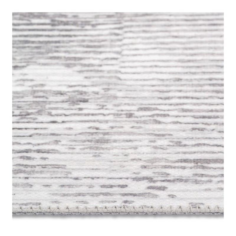 crown and birch aria modern spill proof washable rug grey edge