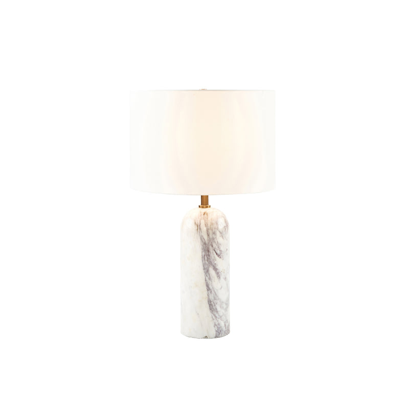 crown and birch ariella table lamp light on
