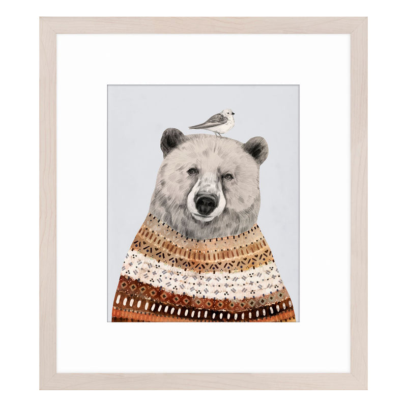 crown and birch bear portrait ii