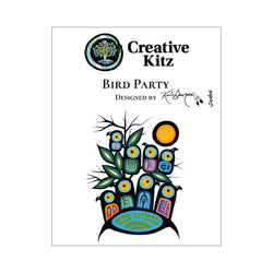 crown and birch bird party paint kit front