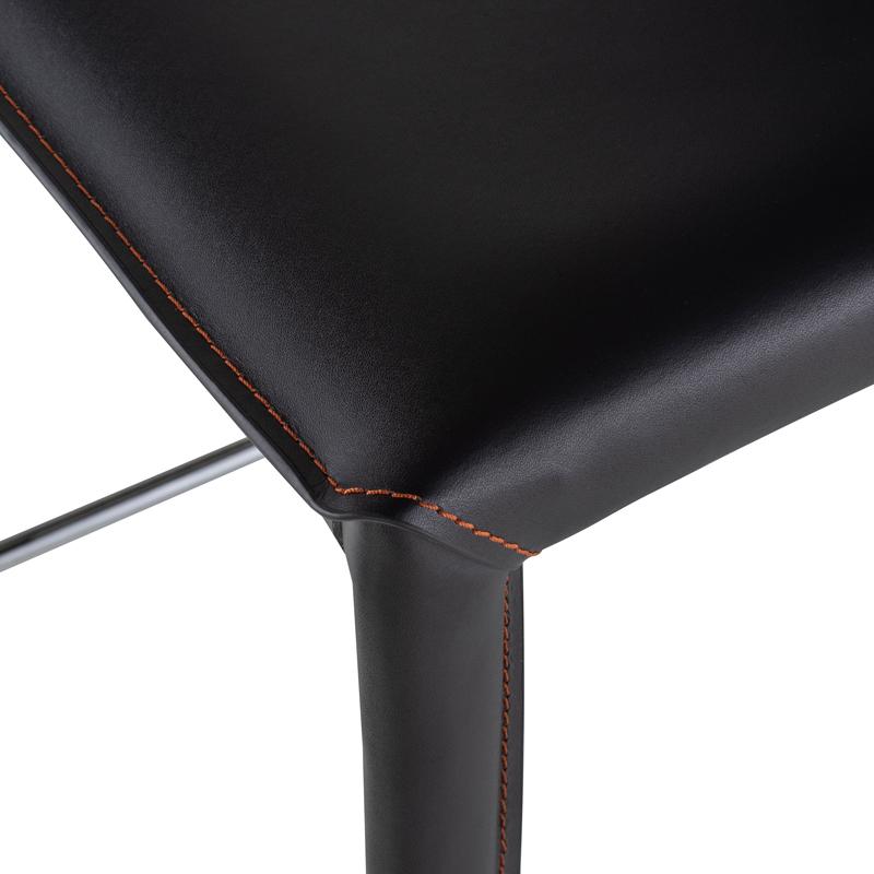 crown and birch bonnie counter stool black detail