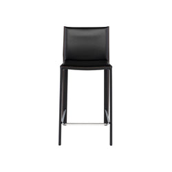 crown and birch bonnie counter stool black front