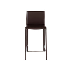 crown and birch bonnie counter stool brown front