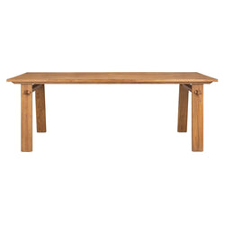 crown and birch bora artisan dining table front