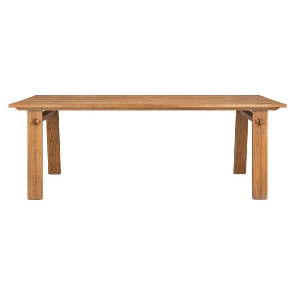crown and birch bora artisan dining table front