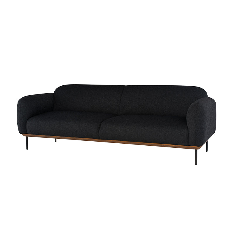 crown and birch boston sofa activated charcoal angle