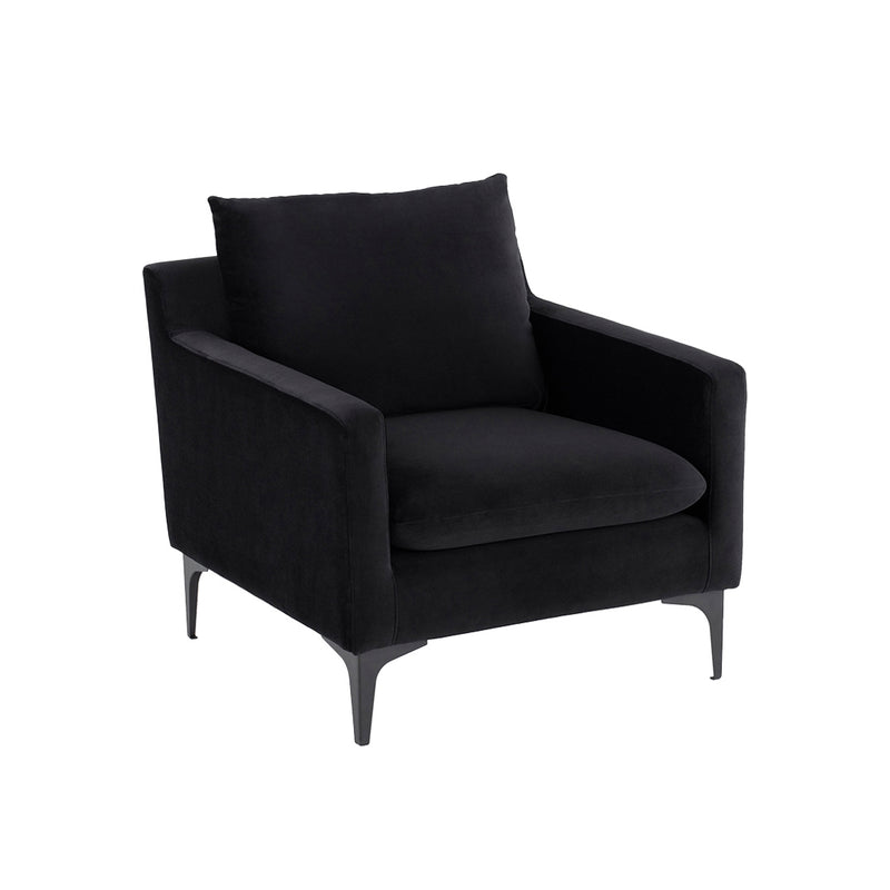 nuevo anders single sofa chair black