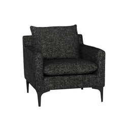 nuevo anders occasional chair salt and pepper black legs angle