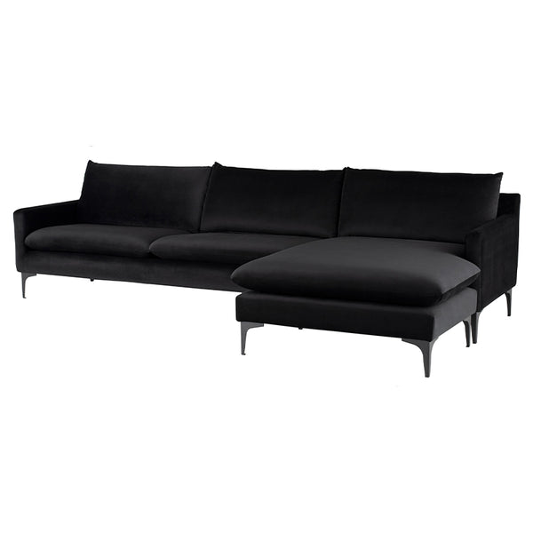 crown and birch brigitte sectional black black legs angle