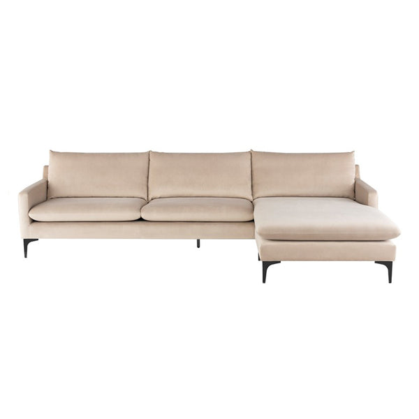 nuevo anders sectional nude black legs front
