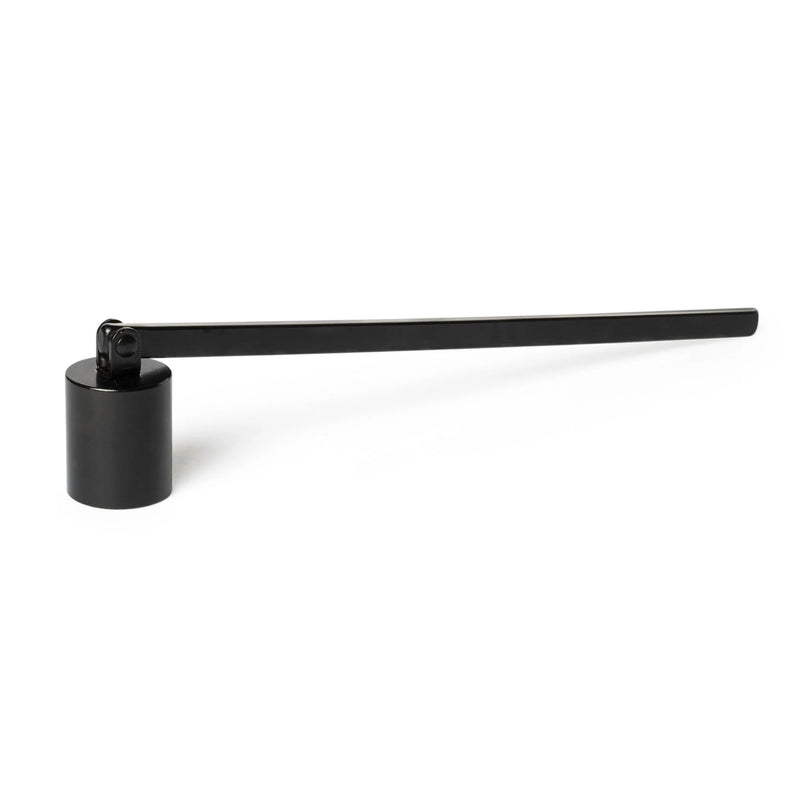 crown and birch candle snuffer black front