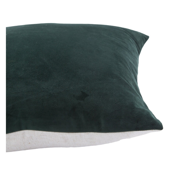 crown and birch charcoal dark suede pillow side