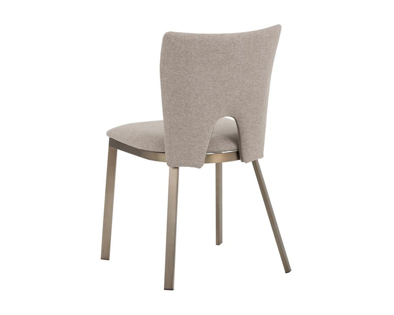 crown and birch cleo dining chair brown back