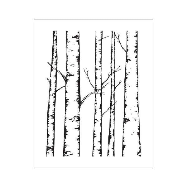crown and birch deena kruger birch tree art print front