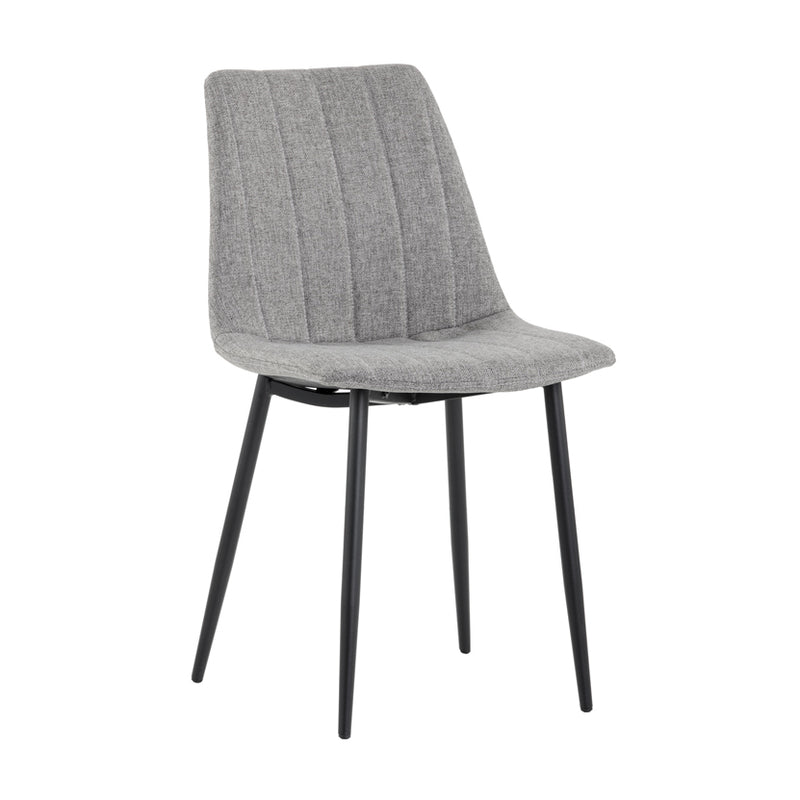 crown and birch dorian dining chair grey angle