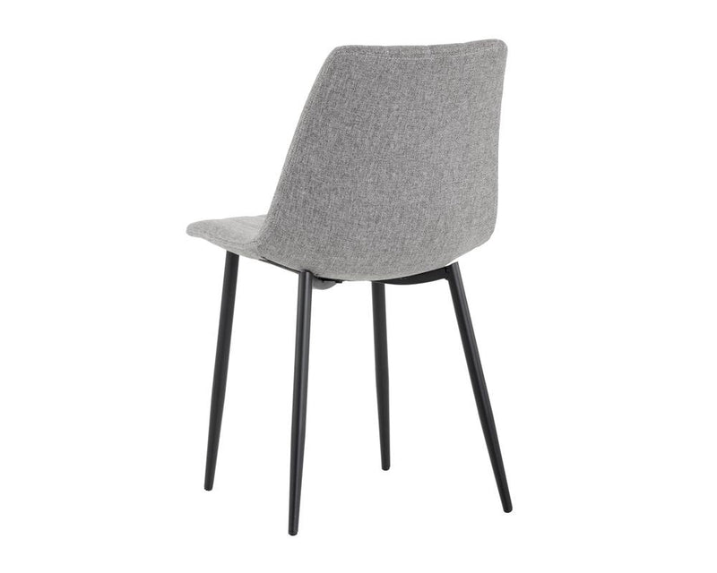 crown and birch dorian dining chair grey back