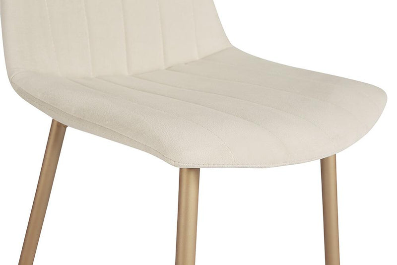 crown and birch dorian dining chair linen detail