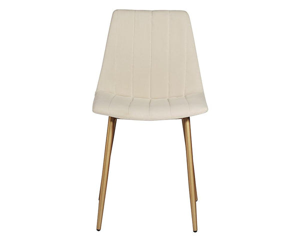 crown and birch dorian dining chair linen front
