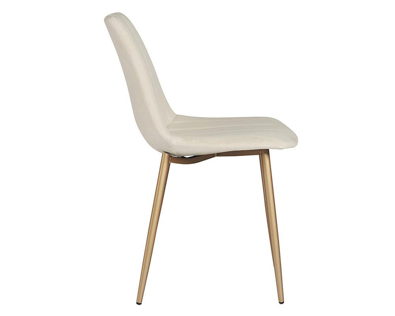 crown and birch dorian dining chair linen side