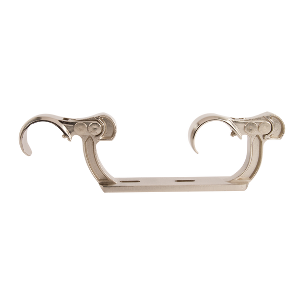 crown and birch double ceiling mount satin silver