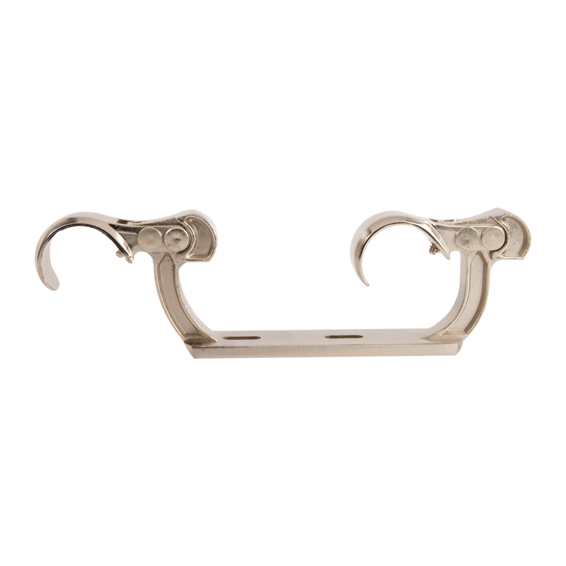 crown and birch double ceiling mount satin silver