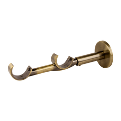 Double IDC Adjustable Bracket | Antique Brass