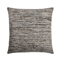 crown and birch dusk greige multi textured pillow front
